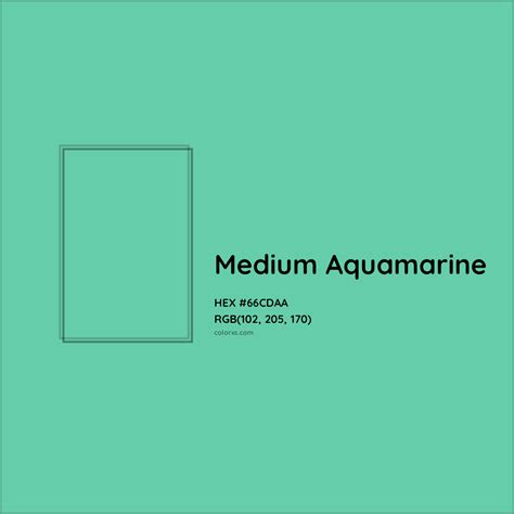 About Medium Aquamarine - Color meaning, codes, similar colors and paints - colorxs.com