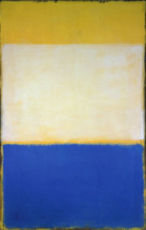 Daily Rothko : Mark Rothko, No. 6 (Yellow, White, Blue over...