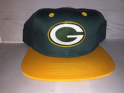 Vintage Green Bay Packers Snapback hat cap rare 90s NWT Aaron | Etsy