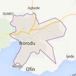 Map showing location of Ikorodu Area, Lagos, Nigeria. | Download Scientific Diagram