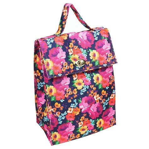 Raleigh Floral Print Lunch Sack Insulated Lunch Bag, Multi - Walmart ...