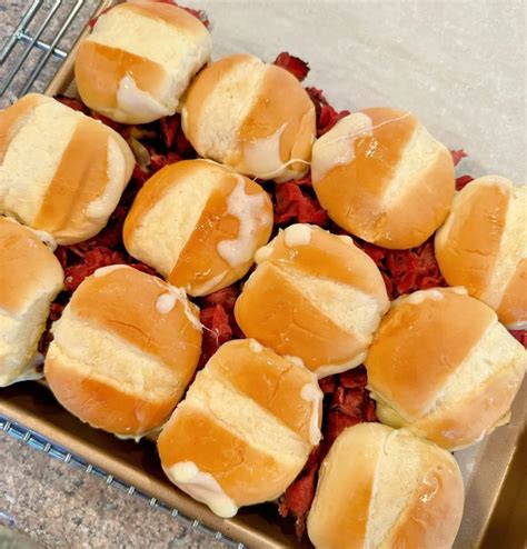 Hot Pastrami & Swiss Cheese Sliders | Norine's Nest