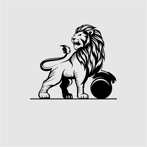 Details 100 lion logo black background - Abzlocal.mx