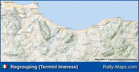 Regrouping (Termini Imerese) stage map | Targa Florio 2000 [ERC] 🌍 | Rally-Maps.com