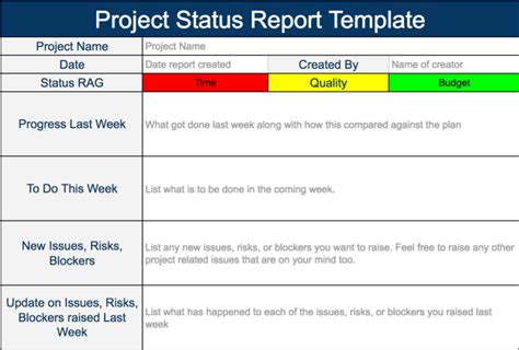 8+ Status Report Templates - in Word Excel Format