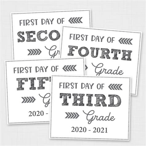 Editable First Day of Back to School Free Printable