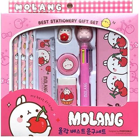 Molang Pink Stationary Set, Kits with Korean Zambia | Ubuy