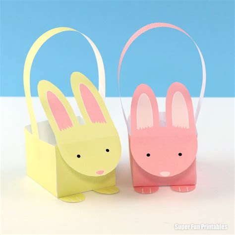 Printable Easter Bunny Basket Template | DocTemplates