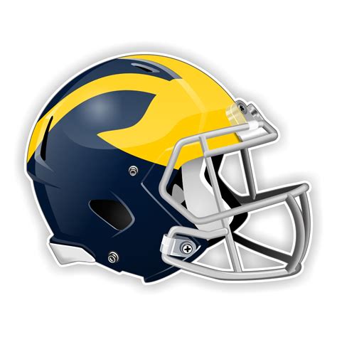 Michigan Wolverines Football Helmet Precision Cut Decal / Sticker