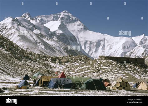 Everest base camp. Tibet Stock Photo - Alamy