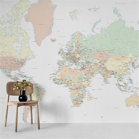 Printed on demand to fit perfect on your wall. Buy World map countries ...