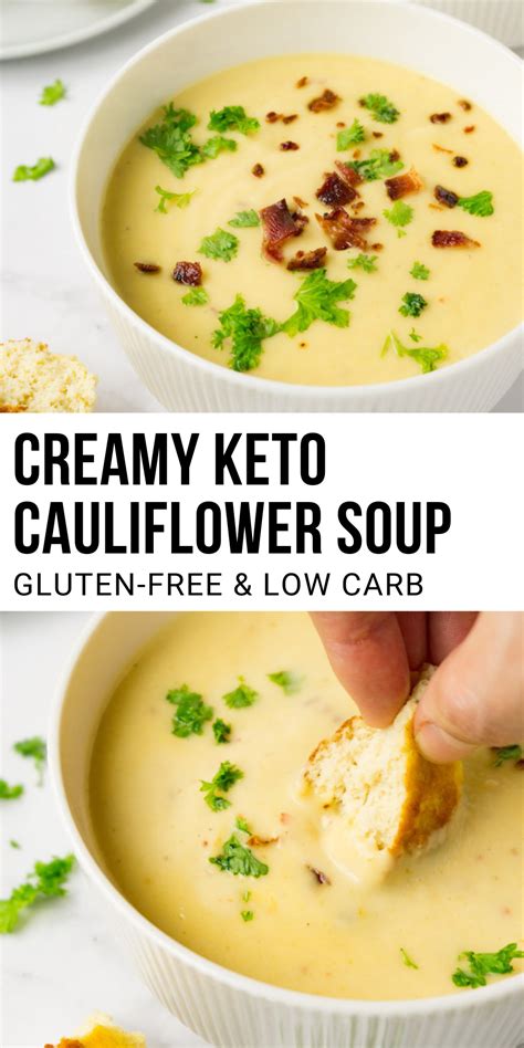 This easy keto cauliflower soup is a great low carb and gluten-free lunch that’s ready in just ...