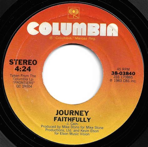 Journey – Faithfully (1983, Pitman Pressing, Vinyl) - Discogs