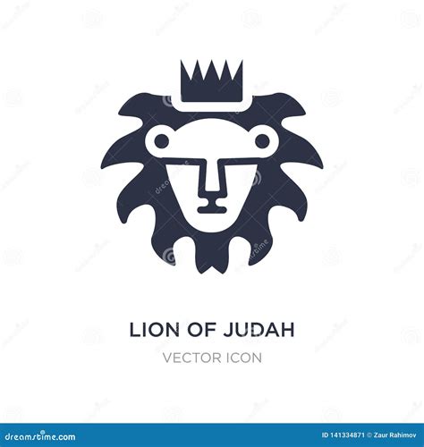 Lion of Judah Icon on White Background. Simple Element Illustration from Religion Concept Stock ...