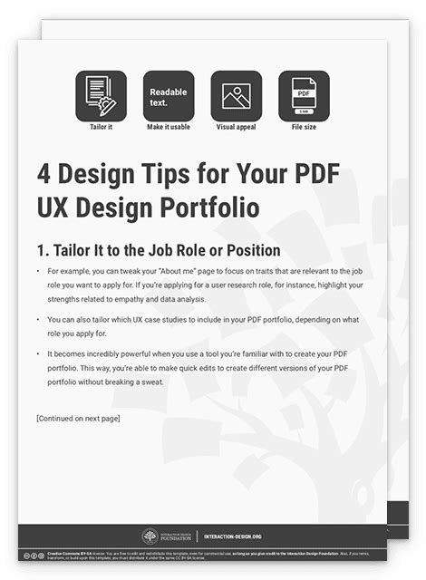 How to Create a PDF UX Design Portfolio | IxDF