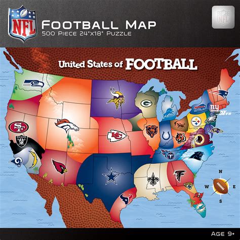 NFL USA Team Map