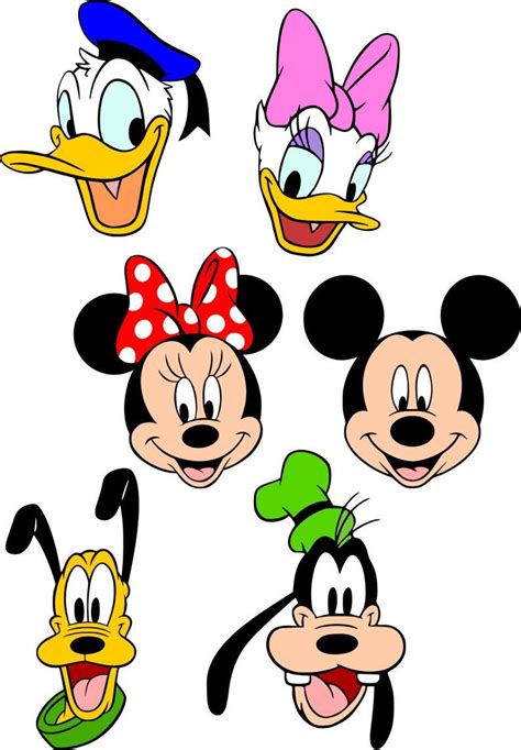 Mickey & Friends SVG File - Etsy | Mickey mouse characters, Mickey ...