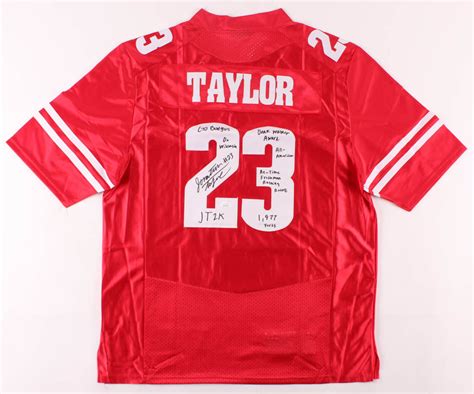 Jonathan Taylor Signed Wisconsin Badgers Jersey With Multiple Inscriptions (JSA COA) | Pristine ...