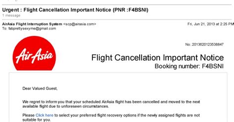 Ms. Jhessy Wandering Free: Air Asia Flight Cancellation - Refund Process