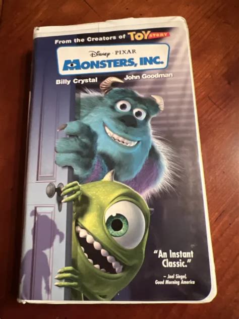 DISNEY ~ PIXAR Monsters, Inc. 2002 [VHS] Blue Tape W/White Clamshell Cover £9.12 - PicClick UK