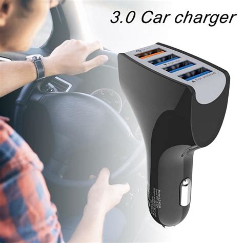 Buy Fast Car Charger QC3.0 Quick Charge With Four USB Ports at affordable prices — free shipping ...