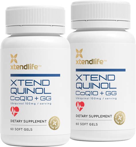 Amazon.com: Xtendlife Xtend-Quinol CoQ10 & GG Advanced Ubiquinol & Geranylgeraniol (GG ...