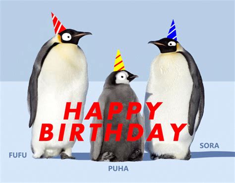 Penguin Happy Birthday Gif