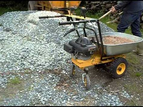 Powered wheelbarrow - YouTube