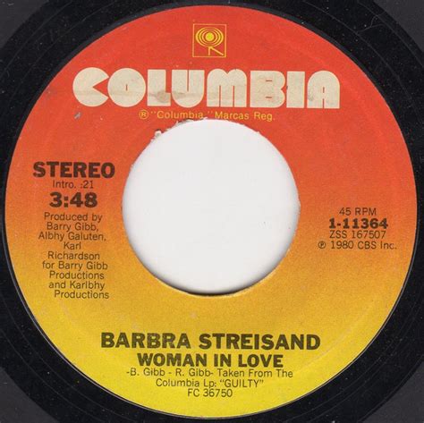 Barbra Streisand – Woman In Love (1980, Terre Haute, Vinyl) - Discogs