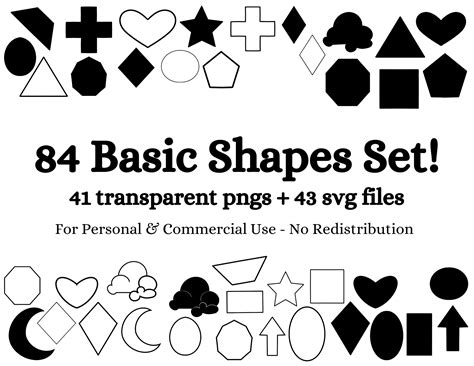 Free Basic Shape PNG/SVG Set by KittyQsWonderland on DeviantArt