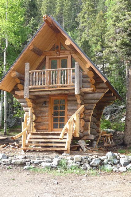 Tiny Log Cabins, Small Log Cabin, Little Cabin, Log Cabin Homes, Cabins And Cottages, Little ...