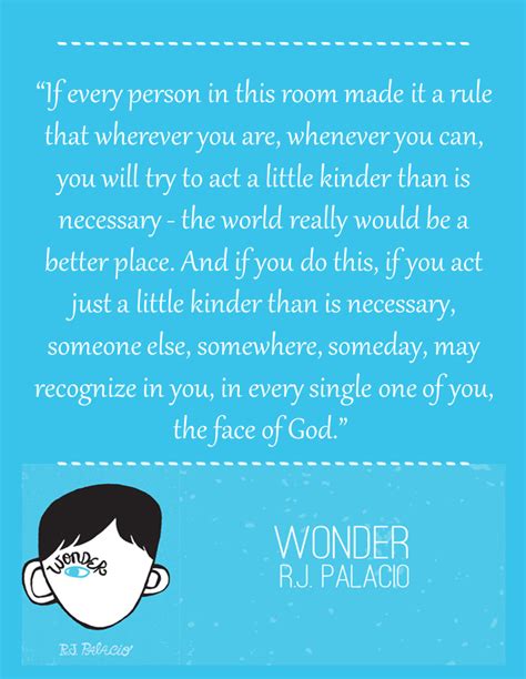 R.J. Palacio, Wonder | Wonder book quotes, Reminder quotes, Wonder quotes