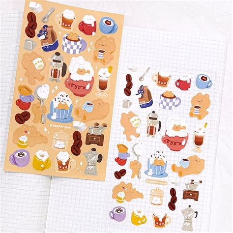 Cute Coffee Stickers - Etsy