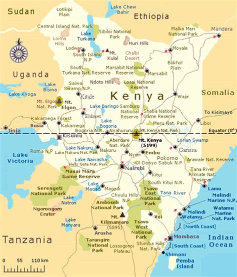 Tanzania Safari Map