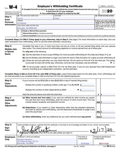 Blog: Understanding Form W-4 — Michael Lodge, The Business Advisor - Buymeacoffee