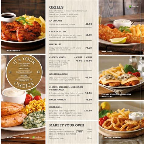 Wimpy Menu Prices & Specials