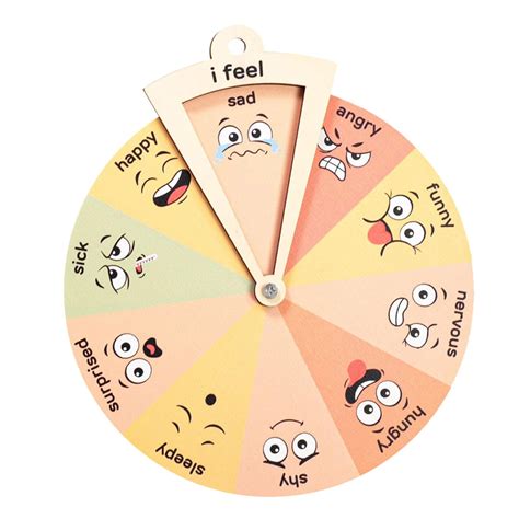 Montessori Toys 2 Years Old Preschool Teacher Gifts Emotion Wheel Feeling Wheel Toddler Gift ...