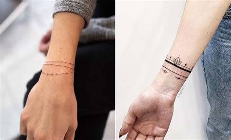 21 Bracelet Tattoo Ideas That Look Like Jewelry - StayGlam