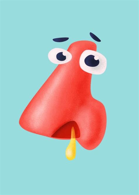 Funny Runny Nose Health Humor | Funny art, Health humor, Nose drawing