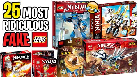 Top 25 Most Ridiculous FAKE LEGO Sets! (Funny Ninjago Knockoffs) - YouTube