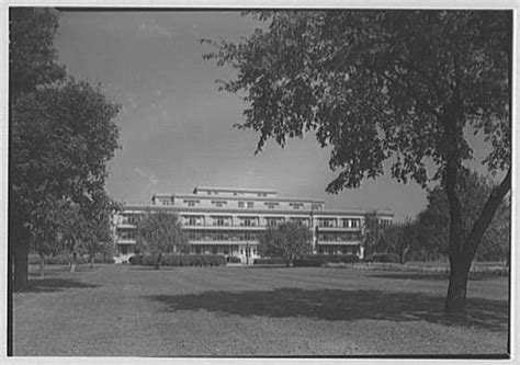 Meadowbrook Hospital, Hempstead, Long Island, New York. General exterior, main building from ...