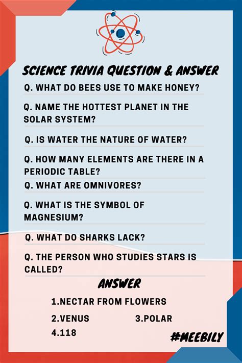 Science trivia – Artofit