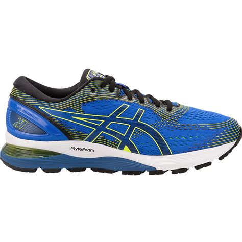 Asics Men's GEL-Nimbus 21 Illusion Blue/Black | Laurie's Shoes