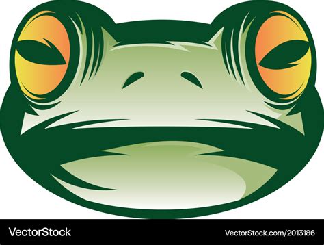 Frog face Royalty Free Vector Image - VectorStock