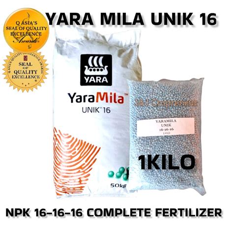 YARA MILA UNIK 16 FERTILIZER (NPK 16-16-16) | Lazada PH