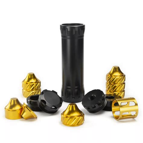 Precision Solvent Trap 9mm with Spiral Gold Cups | 1/2x28 + 5/8x24 Thread - Prosolventtrap