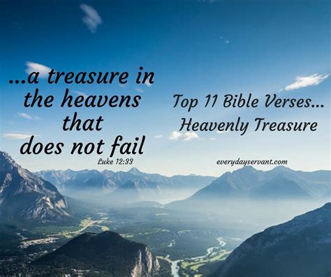 Top 11 Bible Verses-Heavenly Treasure - Everyday Servant