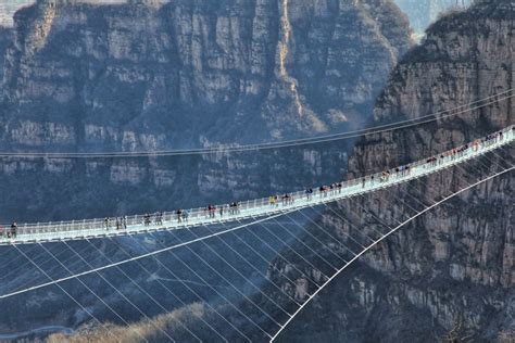 World’s longest glass bridge opens in China’s Hebei province | Style ...