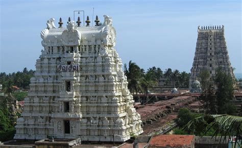 About Rameswaram Temple,Tamil Nadu It Is Located On Pamban Island