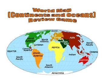 Continents And Oceans Game